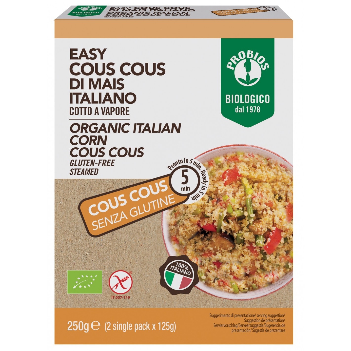 Cuscus din porumb fara gluten 2x125g