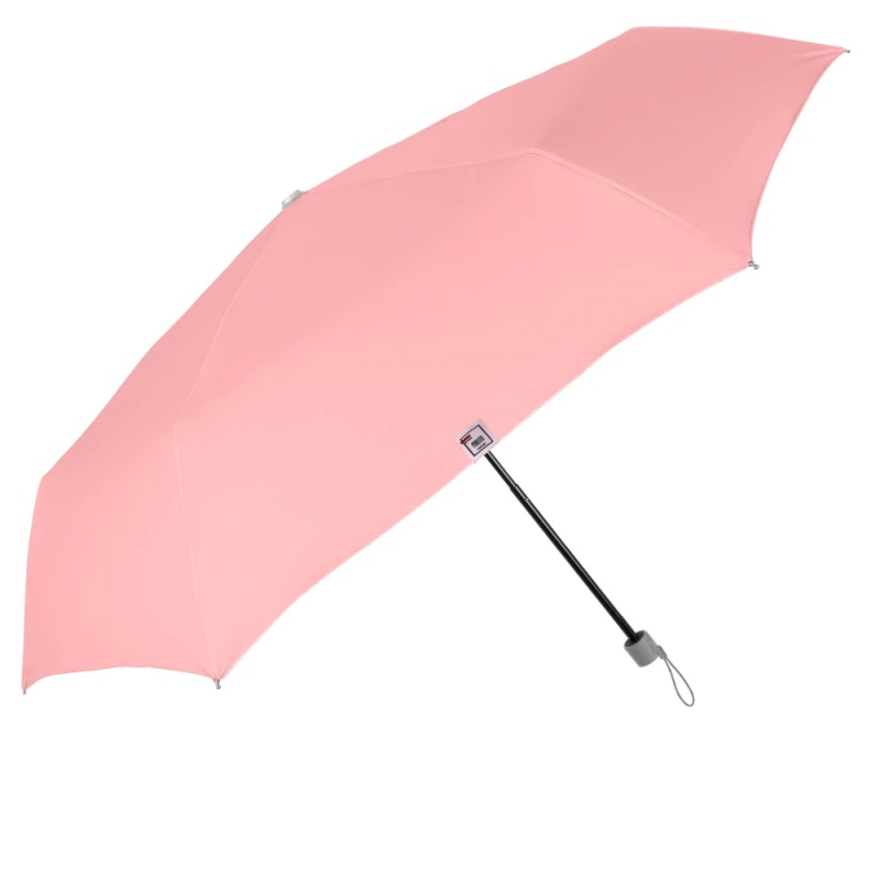 Umbrela mini pentru femei Perletti, cu protectie UV, pentru soare sau ploaie, rezistenta, 91 cm diametru, Coral