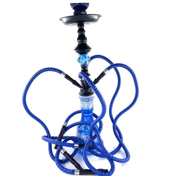 Narghilea Hookah Diamond of the Ocean, cu 4 furtunuri, 55 cm, albastra DIMITRIS-149 Narghilea Hookah Diamond of the Ocean, cu 4 furtunuri, 55 cm, albastra DIMITRIS-149