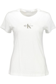 Tricou, Calvin Klein, alb, Alb Tricou, Calvin Klein, alb, Alb