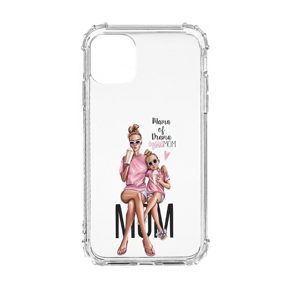 Husa Anti Shock, Compatibila Cu Apple iPhone 11, Girl Mom, Silicon Premium, Rezistenta, 558