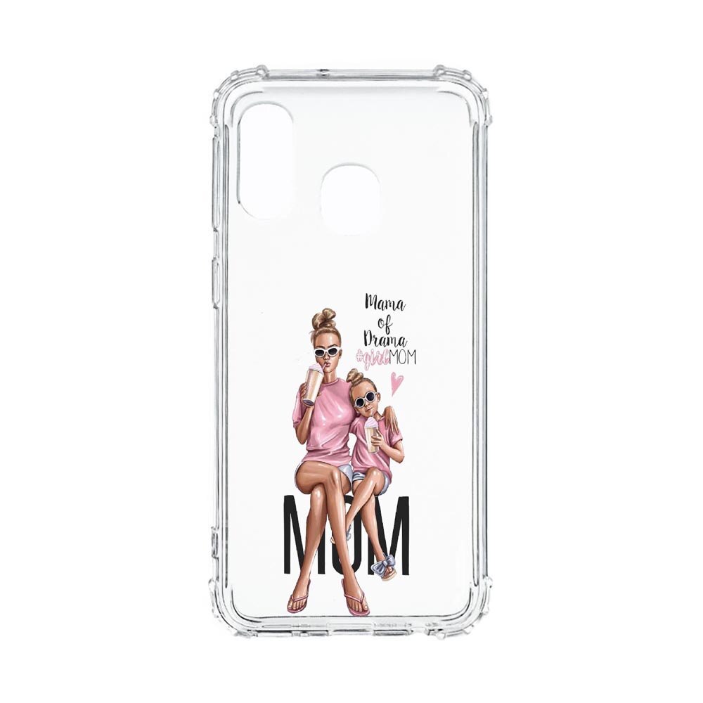 Husa Anti Shock, Compatibila Cu Samsung Galaxy A40, Girl Mom, Silicon Premium, Rezistenta, 558