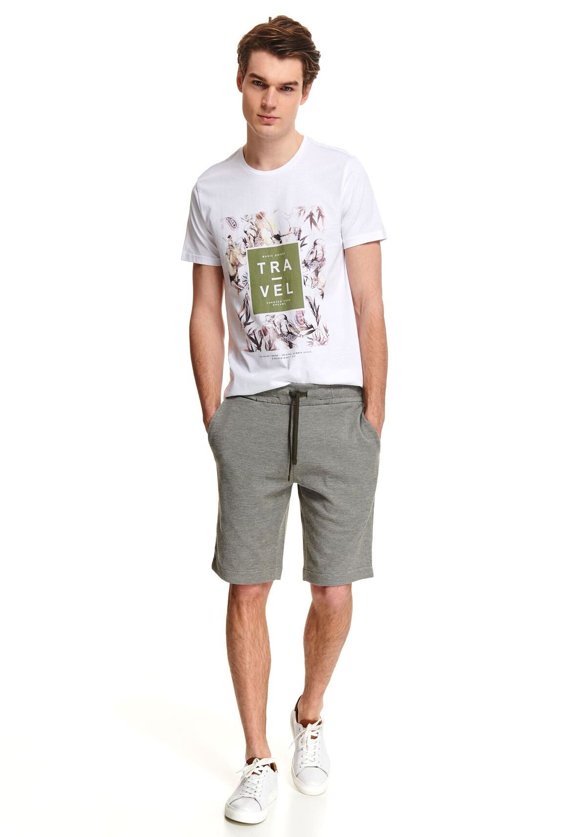 Pantaloni scurti barbati, TOP SECRET, SSZ1034, Gri, XL