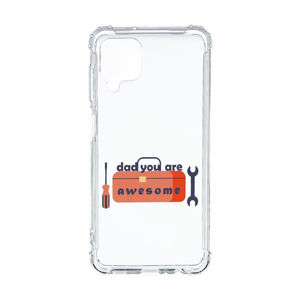 Husa Anti Shock, Compatibila Cu Samsung Galaxy M12 / Galaxy F12, Awesome Dad, Silicon Premium, Rezistenta, 794