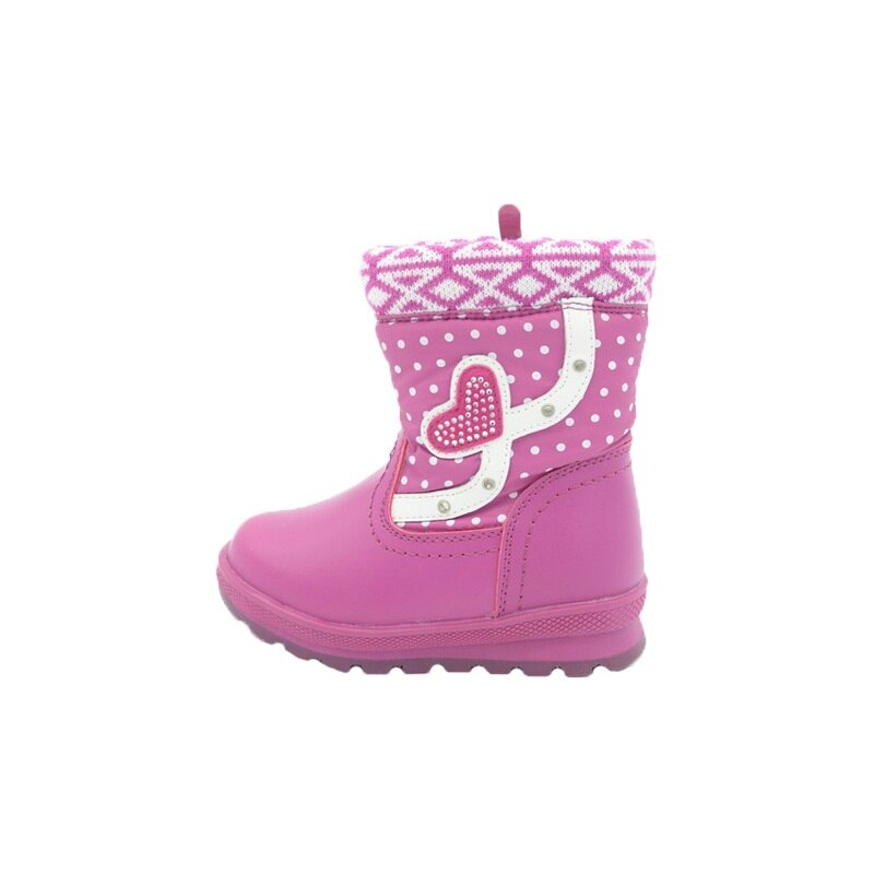 Cizme imblanite pentru fetite Bessky, Fucsia