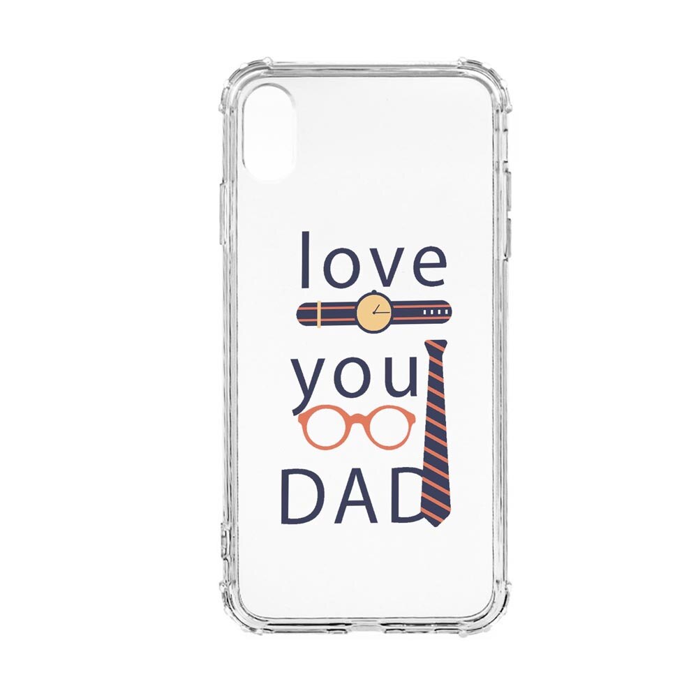 Husa Anti Shock, Compatibila Cu Apple iPhone XR, Love You Dad, Silicon Premium, Rezistenta, 795