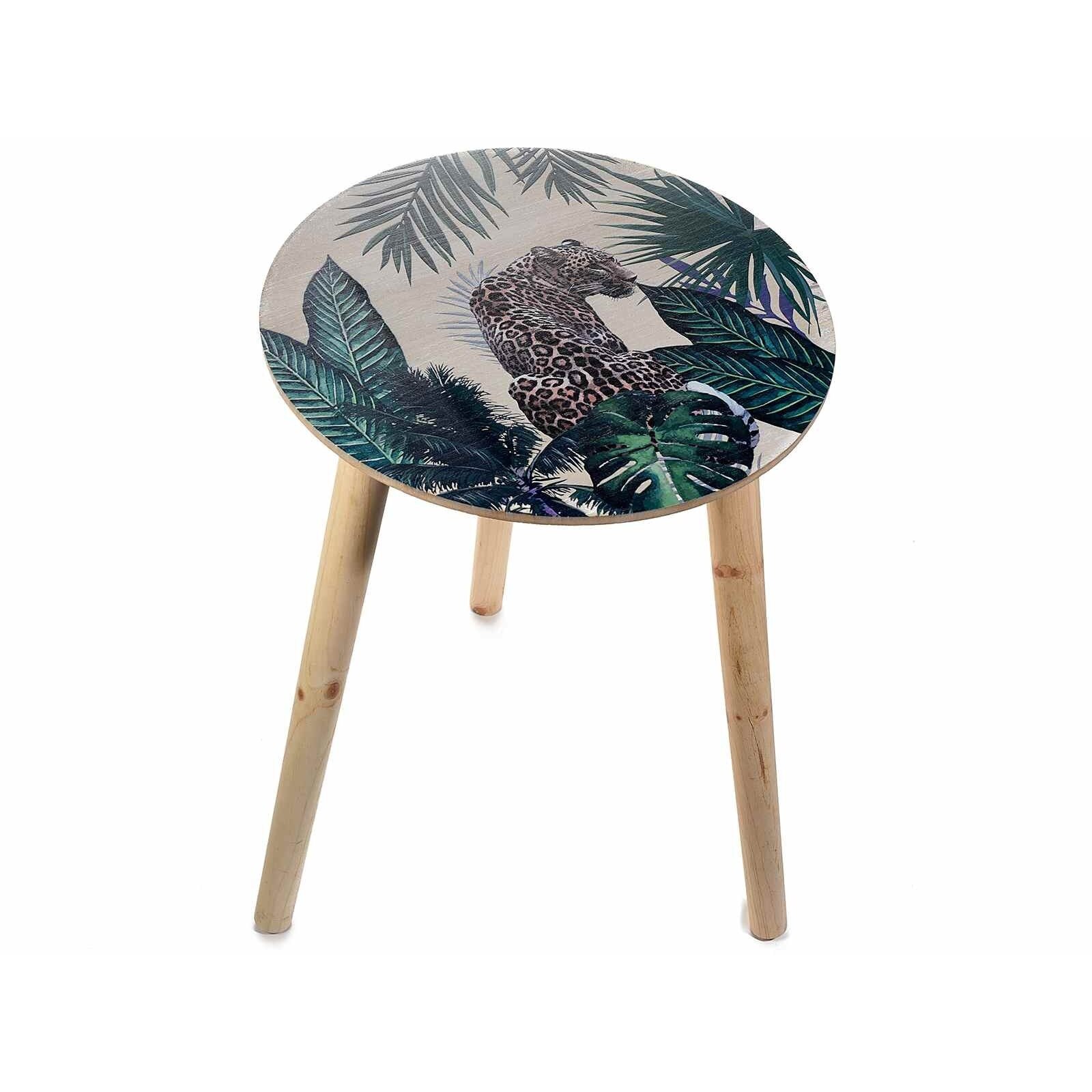 Masuta de cafea din lemn Jungle Ø 39,5 cm x 54 h