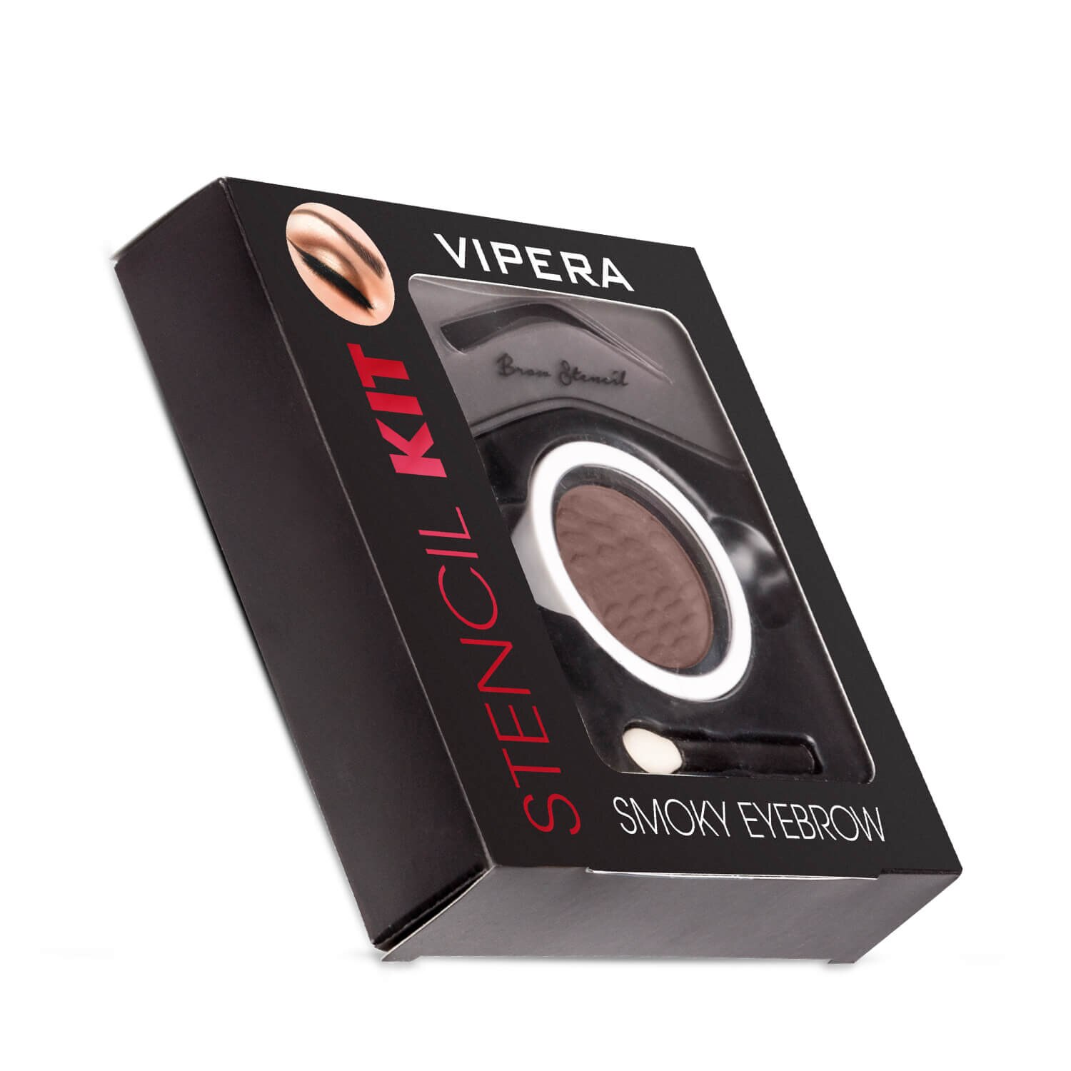 Kit pentru sprancene VIPERA Smoky Eyebrow 04 malibou, 3.5 g