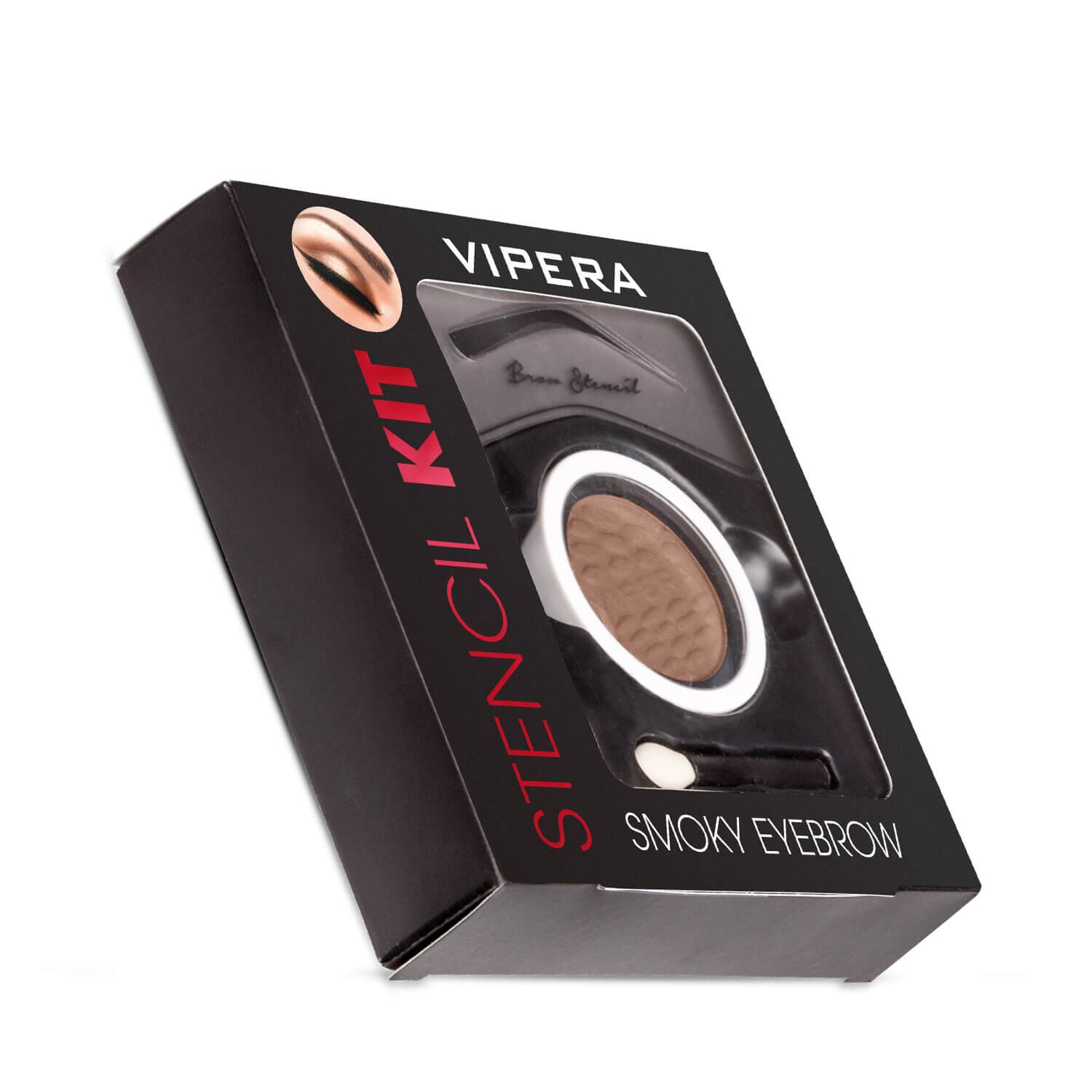 Kit pentru sprancene VIPERA Smoky Eyebrow 01 peanut, 3.5 g