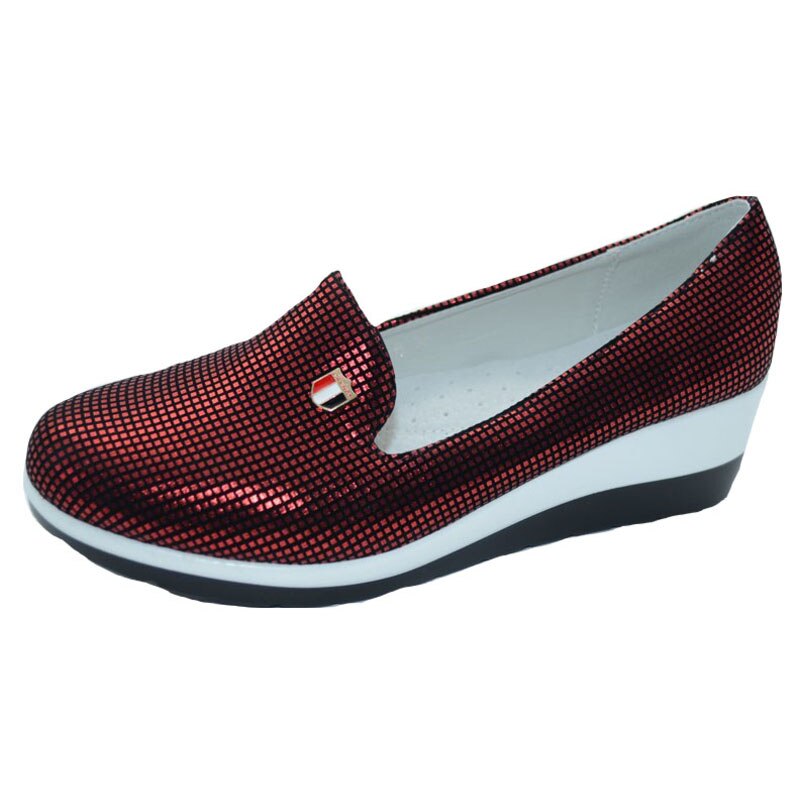Pantofi cu platforma pentru fete Bessky 85-6R-35, Rosu 6388