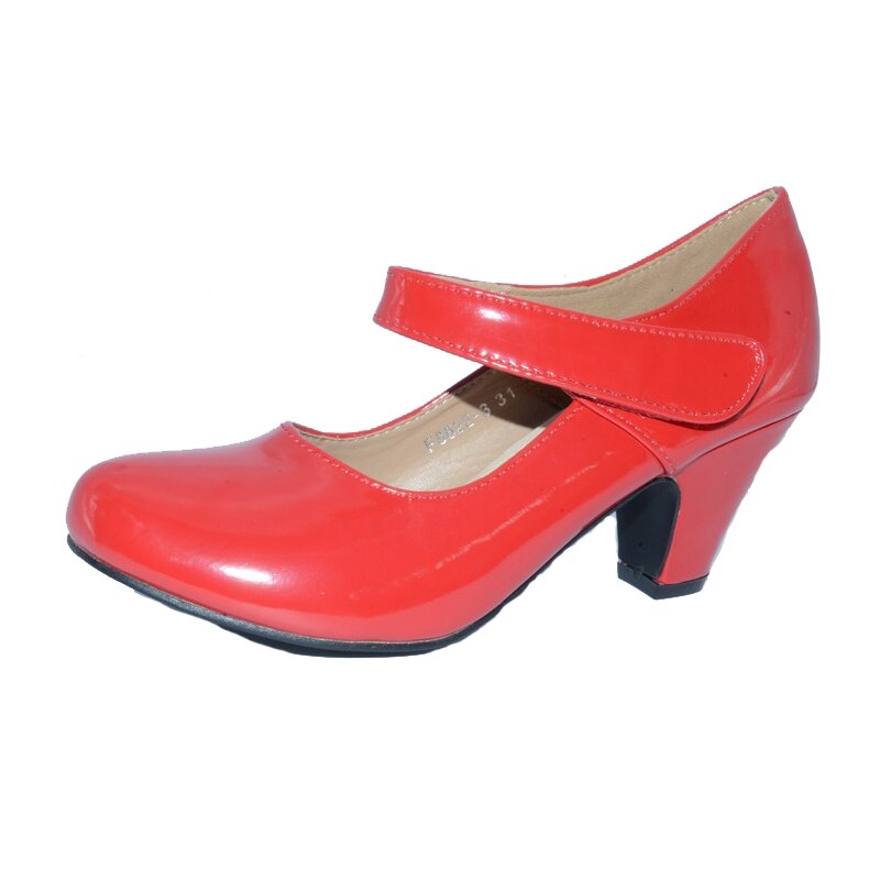 Pantofi cu toc pentru fete Miss Q F6622-3RO-34, Rosu 17335