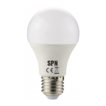 Bec led SPIN SPN6509 E27/10W/220V/6400K A60 Lumina alb rece Bec led SPIN SPN6509 E27/10W/220V/6400K A60 Lumina alb rece