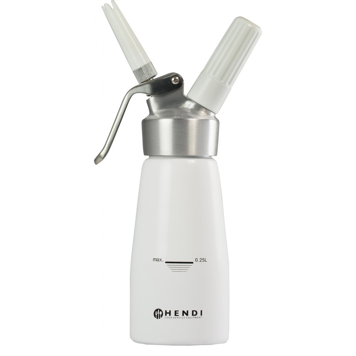 Уред за сметана Kitchen Line Hendi, Алуминий, 0,25 л, ø8x20 см