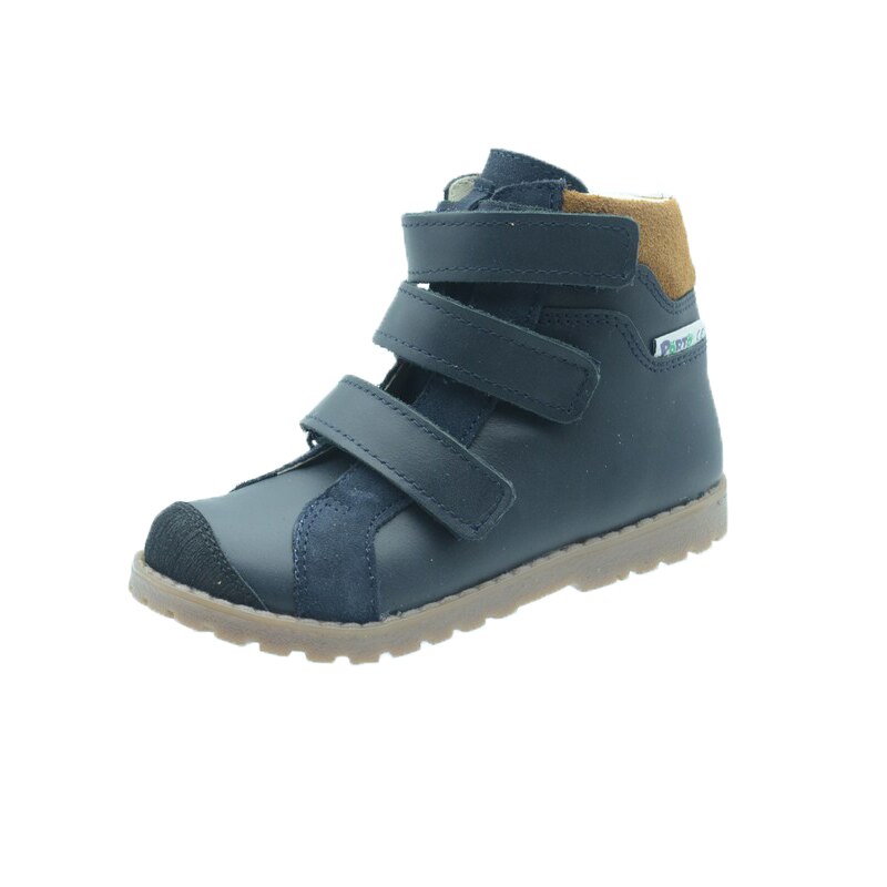 Ghete ortopedice din piele pentru baieti Mrugala 5200B, Bleumarin 24562