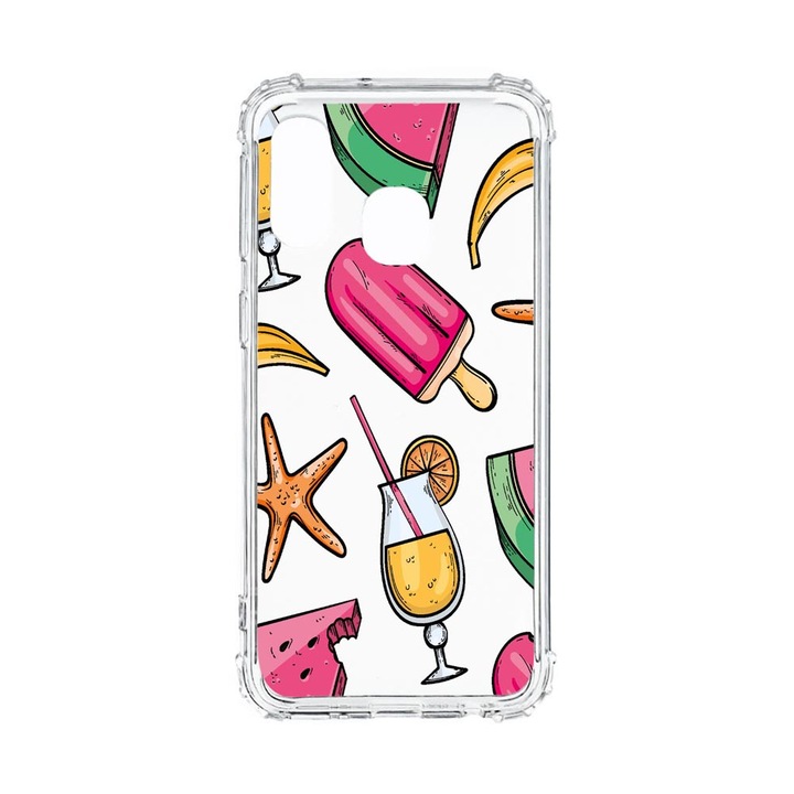 Husa Anti Shock, Compatibila Cu Samsung Galaxy A40, Summer Ornaments, Silicon Premium, Rezistenta, 836
