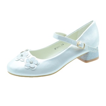 Pantofi cu toc pentru fete MRS M1515A-1, Argintiu 26145 Pantofi cu toc pentru fete MRS M1515A-1, Argintiu 26145