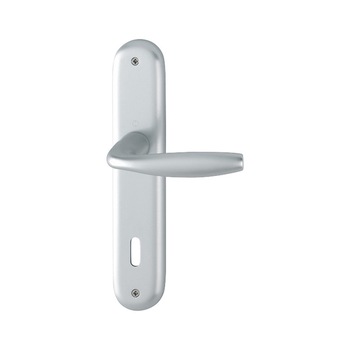 Maner usa interior, Hoppe New York, cu sild pentru cheie, culoare argintiu, 90mm Maner usa interior, Hoppe New York, cu sild pentru cheie, culoare argintiu, 90mm