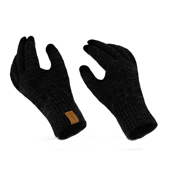 Manusi Nandy, pentru barbati, Mouline gri inchis, NRM-16180-30-C-SZR-M