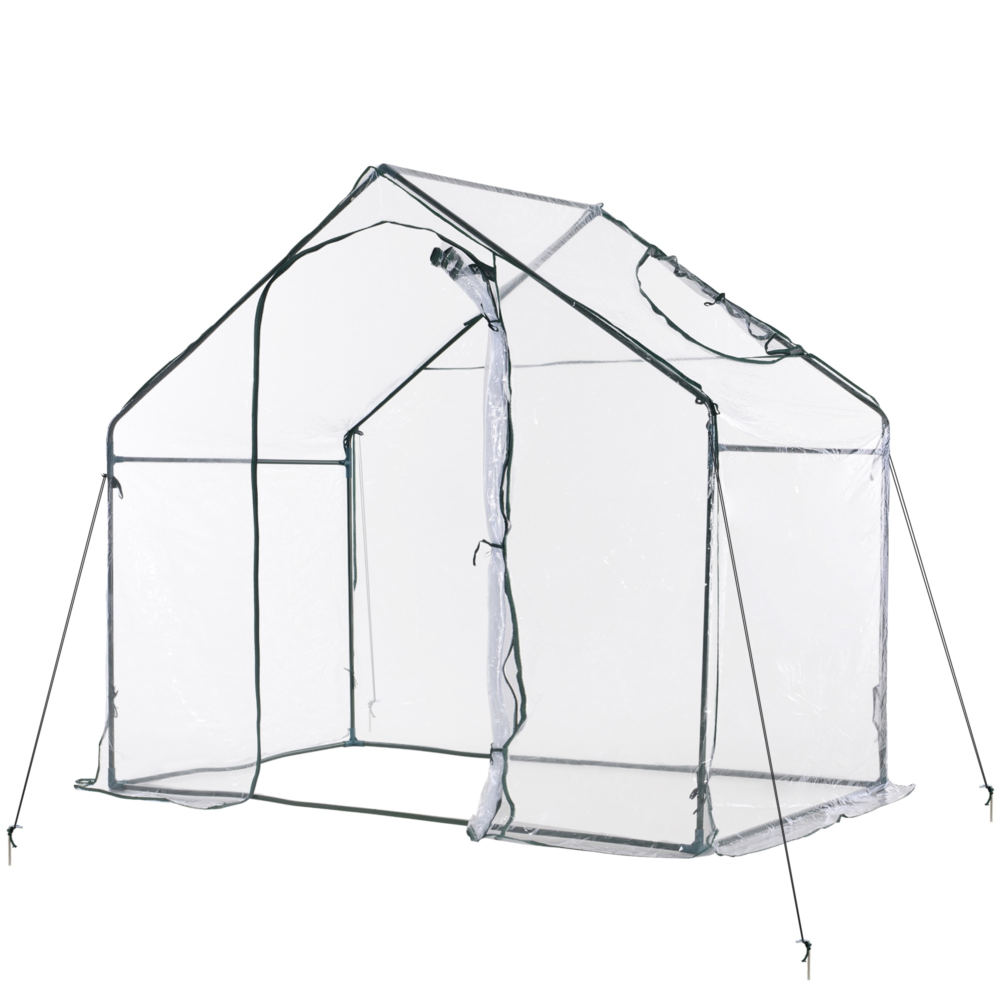 Sera Outsunny, PVC/Otel, 180 x 105 x 165cm, Verde/Transparent