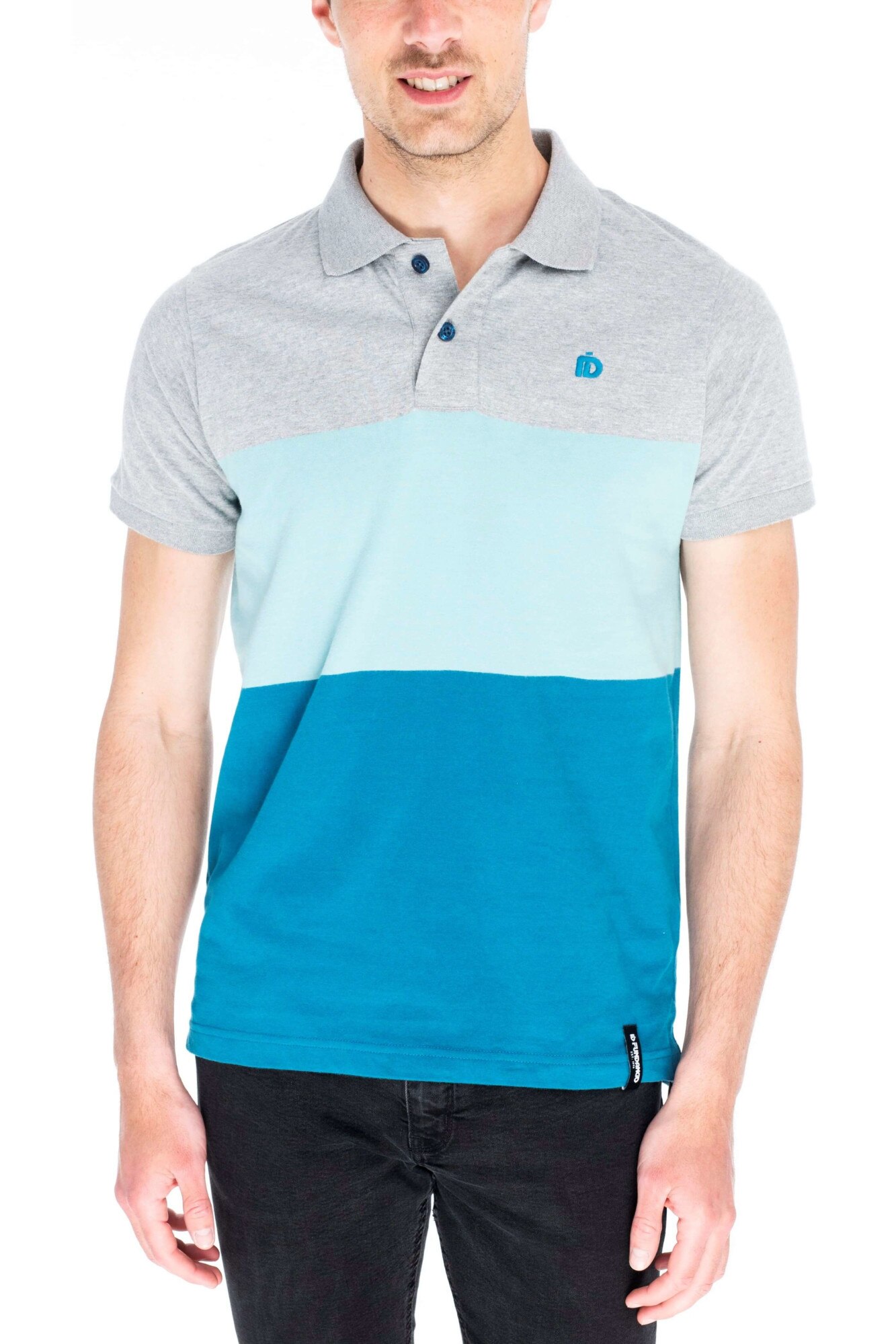 Tricou polo pentru barbati, Fundango Dale, Gri