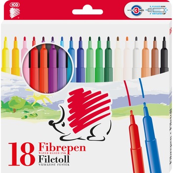 Set 18 carioci Ico 300, diferite culori Set 18 carioci Ico 300, diferite culori