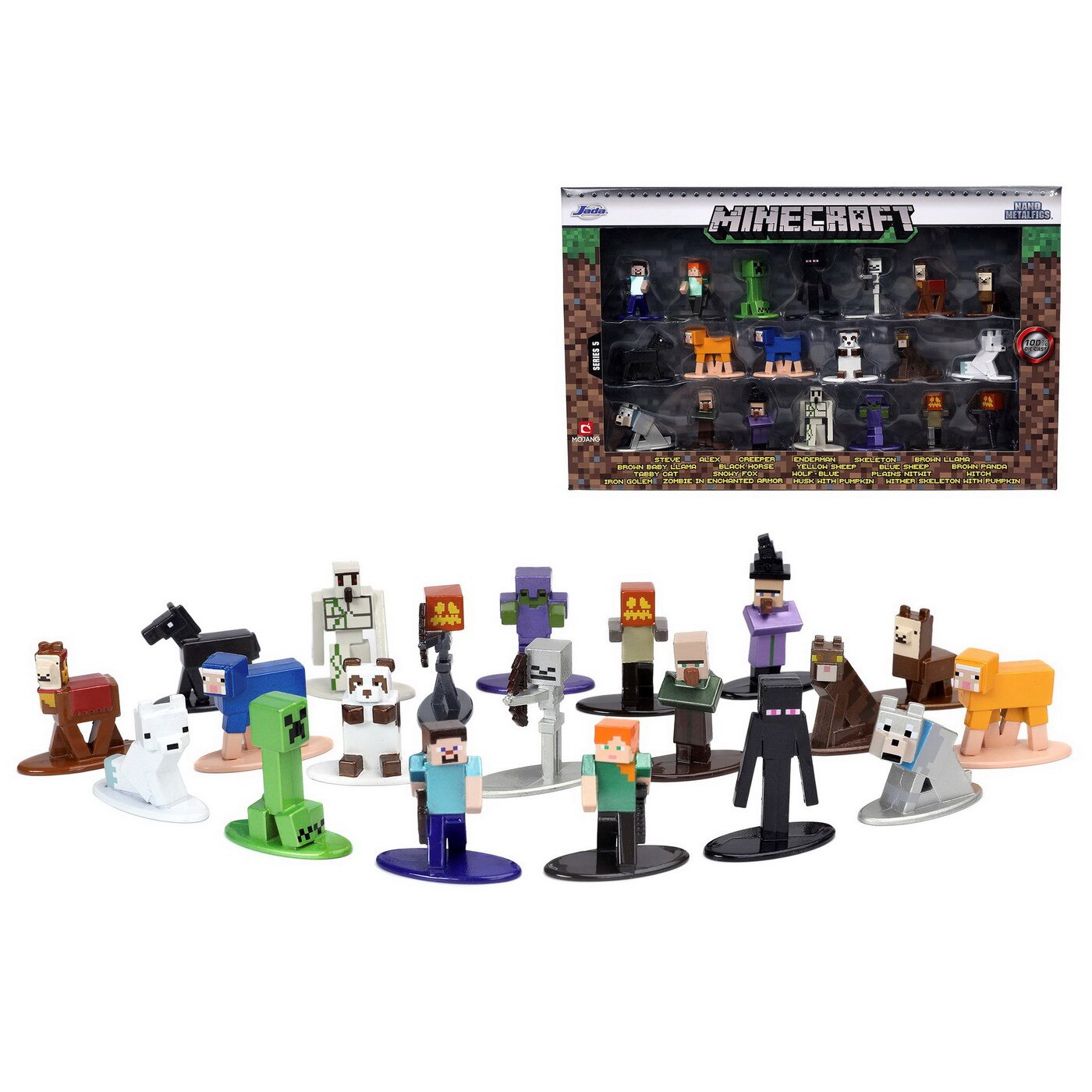 Set 20 Figurine Metalice Minecraft 4 Cm