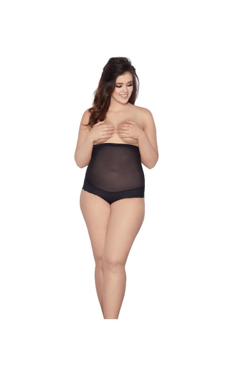 Chilot modelator, cu talie inalta, Glam, Negru