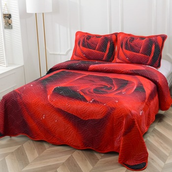 Set cuvertura matlasata si 2 fete de perna, 220 x 240 cm, pat dublu, Casa de Vis, A025 Set cuvertura matlasata si 2 fete de perna, 220 x 240 cm, pat dublu, Casa de Vis, A025