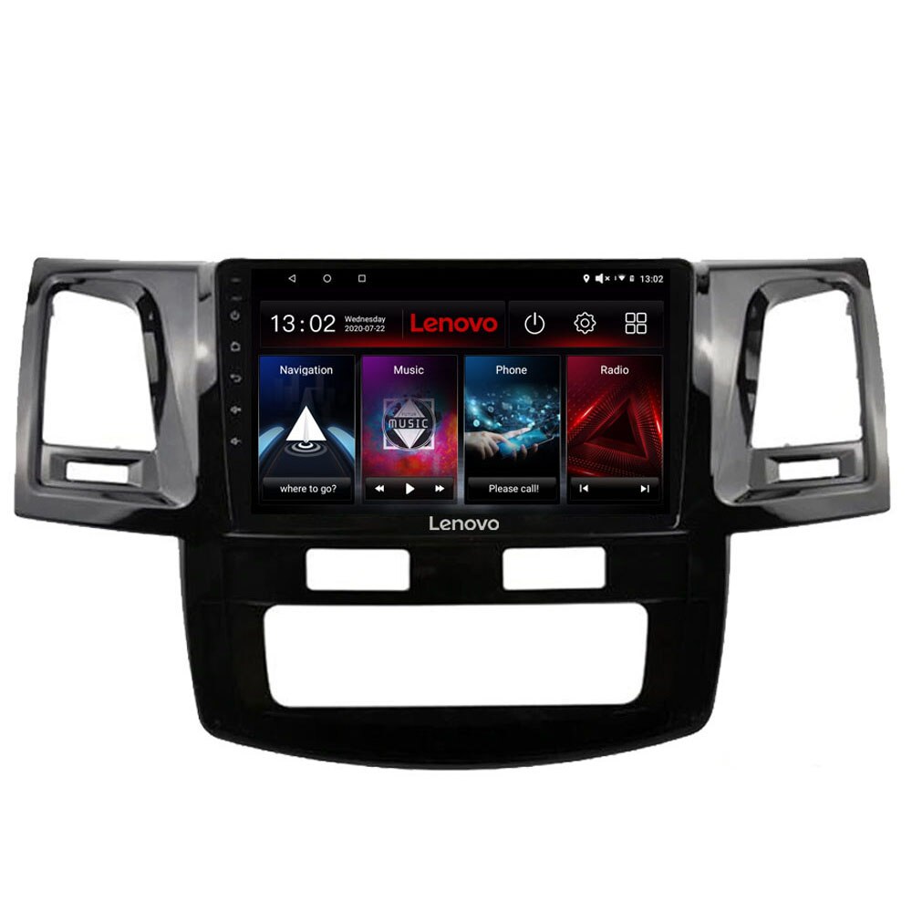 Navigatie dedicata Toyota Hilux 2008-2014 Edotec, cu Android, Radio, Bluetooth, Internet, procesor Octa Core, 4G, memorie 4GB si 64GB