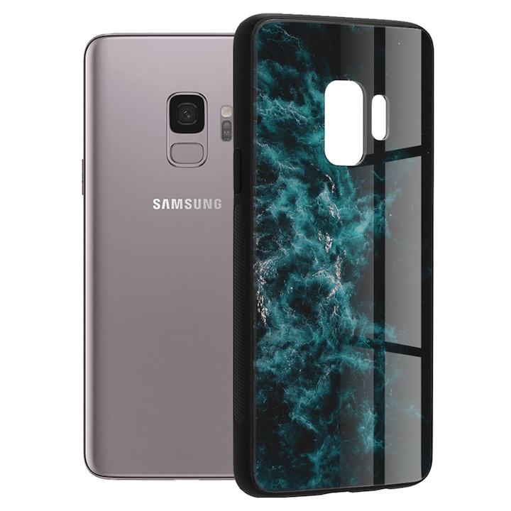 Husa telefon pentru Samsung Galaxy S9, Glaze Series, Techsuit, Blue Nebula