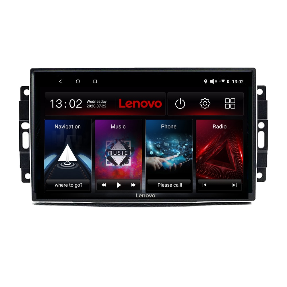 Navigatie dedicata Chrysler Jeep Edotec, cu Android, Radio, Bluetooth, Internet, procesor Octa Core, 4G, memorie 2GB si 32GB