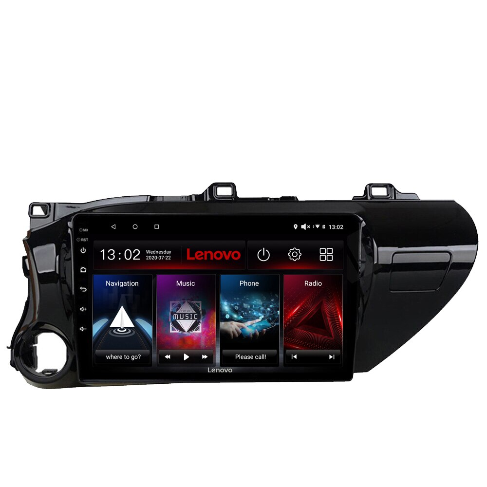 Navigatie dedicata Toyota Hilux 2016- Edotec, cu Android, Radio, Bluetooth, Internet, procesor Octa Core, 4G, memorie 2GB si 32GB