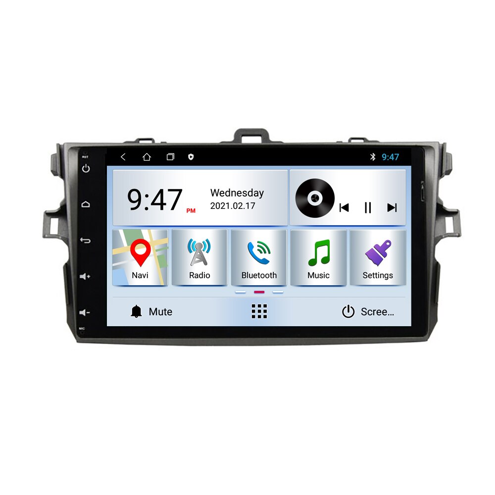 Navigatie dedicata Toyota Corolla 2007-2013 Edotec, cu Android, Internet, Bluetooth, Radio ,GPS, WIFI, procesor Quad Core, memorie 2GB si 32GB