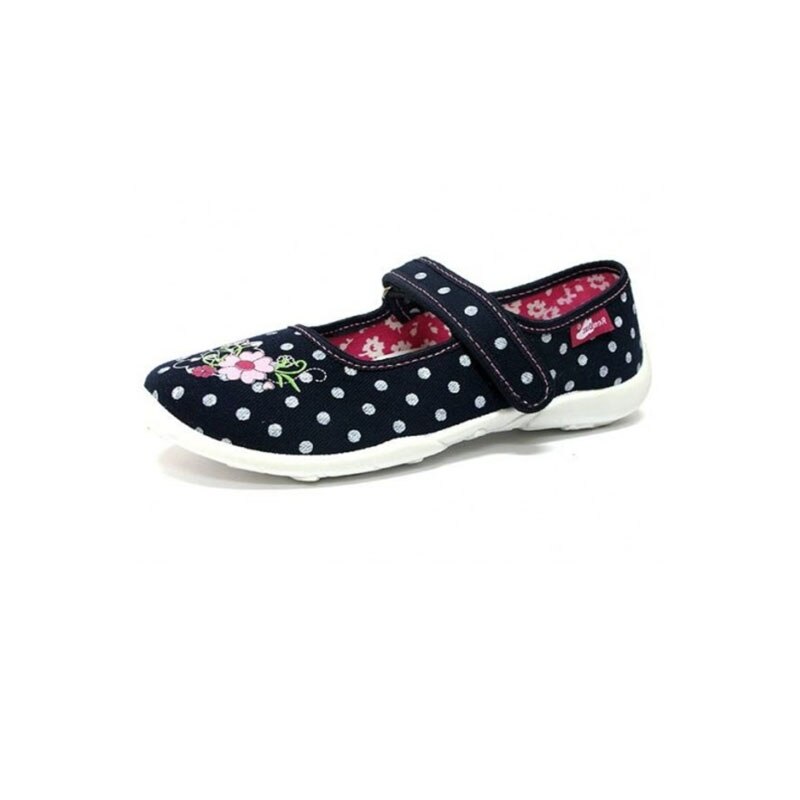 Pantofi din panza pentru fete Renbut F302, Bleumarin 13660