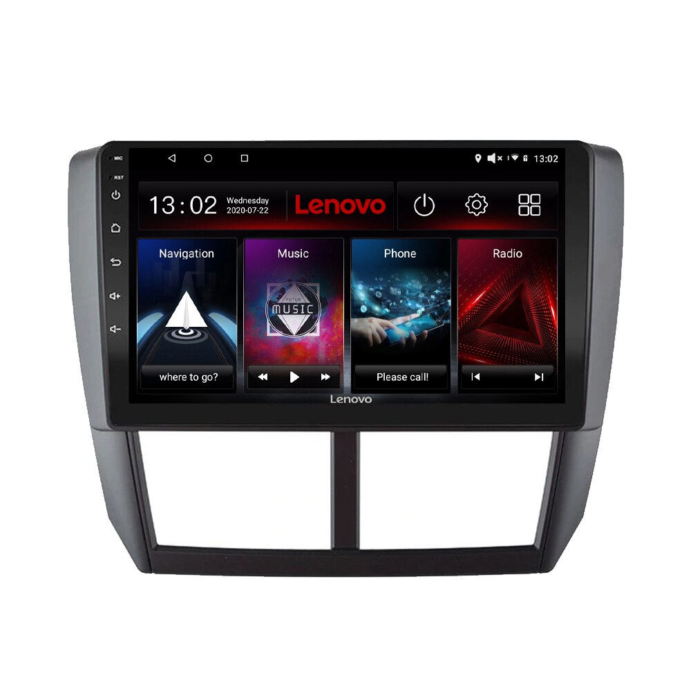 Navigatie dedicata Subaru Forester 2007-2013 Edotec, cu Android, Radio, Bluetooth, Internet, procesor Octa Core, 4G, memorie 4GB si 64GB