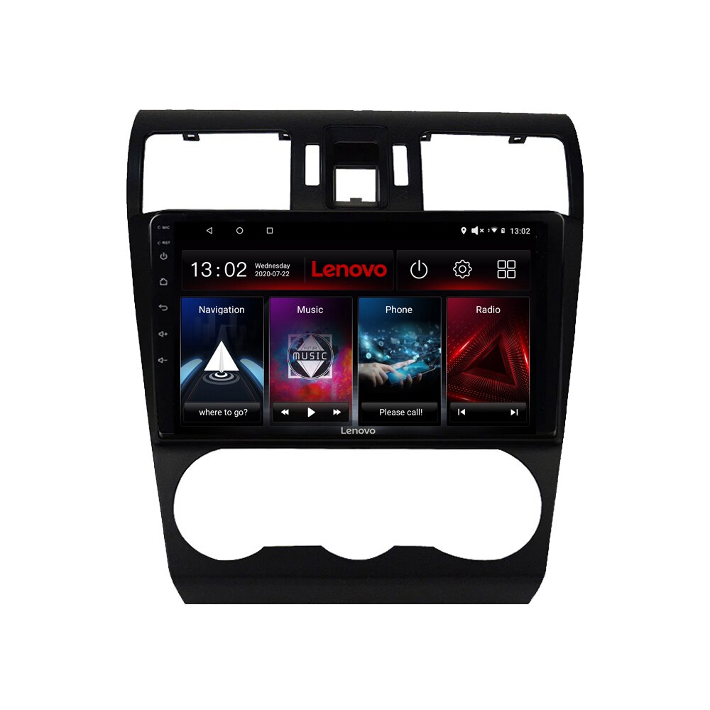 Navigatie dedicata Subaru Forester Impreza XV 2013 Edotec, cu Android, Radio, Bluetooth, Internet, procesor Octa Core, 4G, memorie 2GB si 32GB