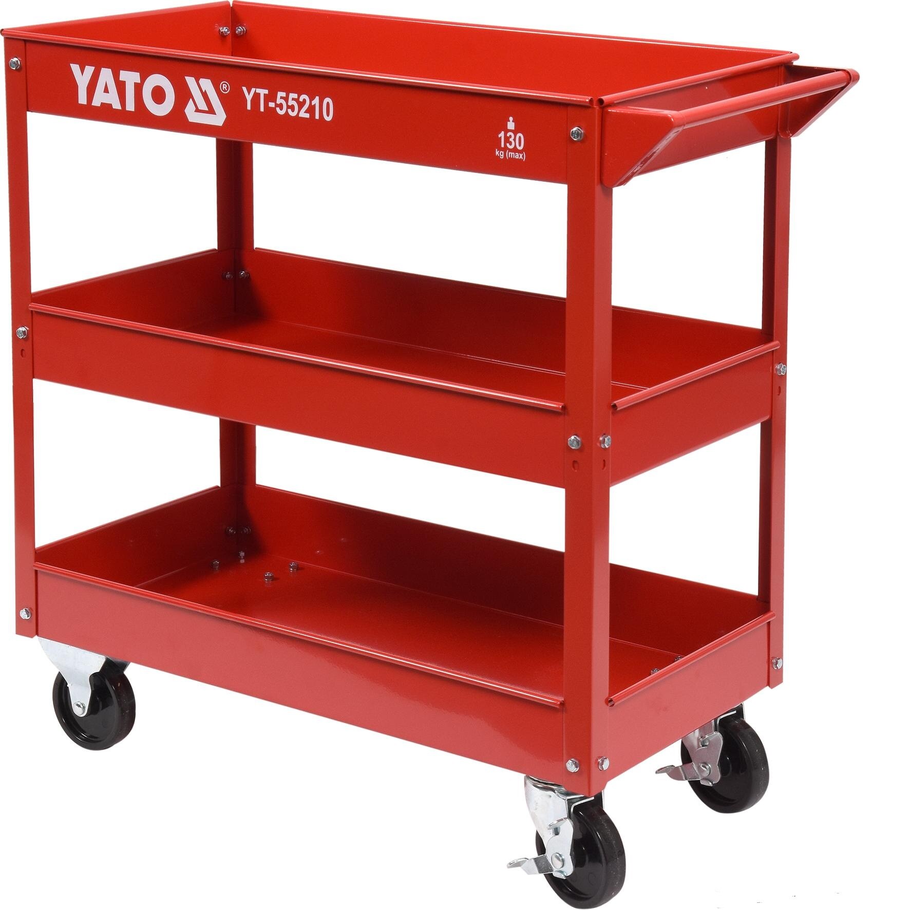 Carucior pentru atelier cu 3 tavi Yato capacitate 795x790x370mm 130 kg