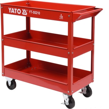 Carucior pentru atelier cu 3 tavi Yato capacitate 795x790x370mm 130 kg Carucior pentru atelier cu 3 tavi Yato capacitate 795x790x370mm 130 kg