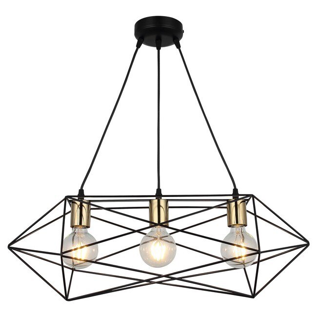 Lustra Homemania, Metal, 22 x 64 x 115 cm, 3 x E27, 40W, Negru