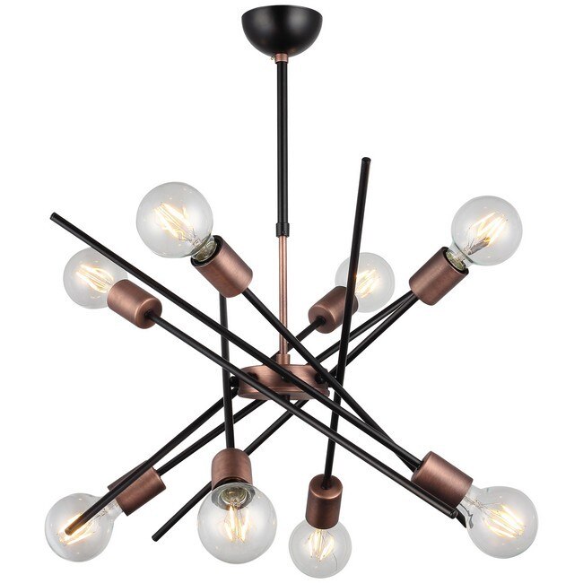 Lustra Homemania, Gera, Metal, 50 x 50 x 79 cm, 8 x E27, 40W, Maro