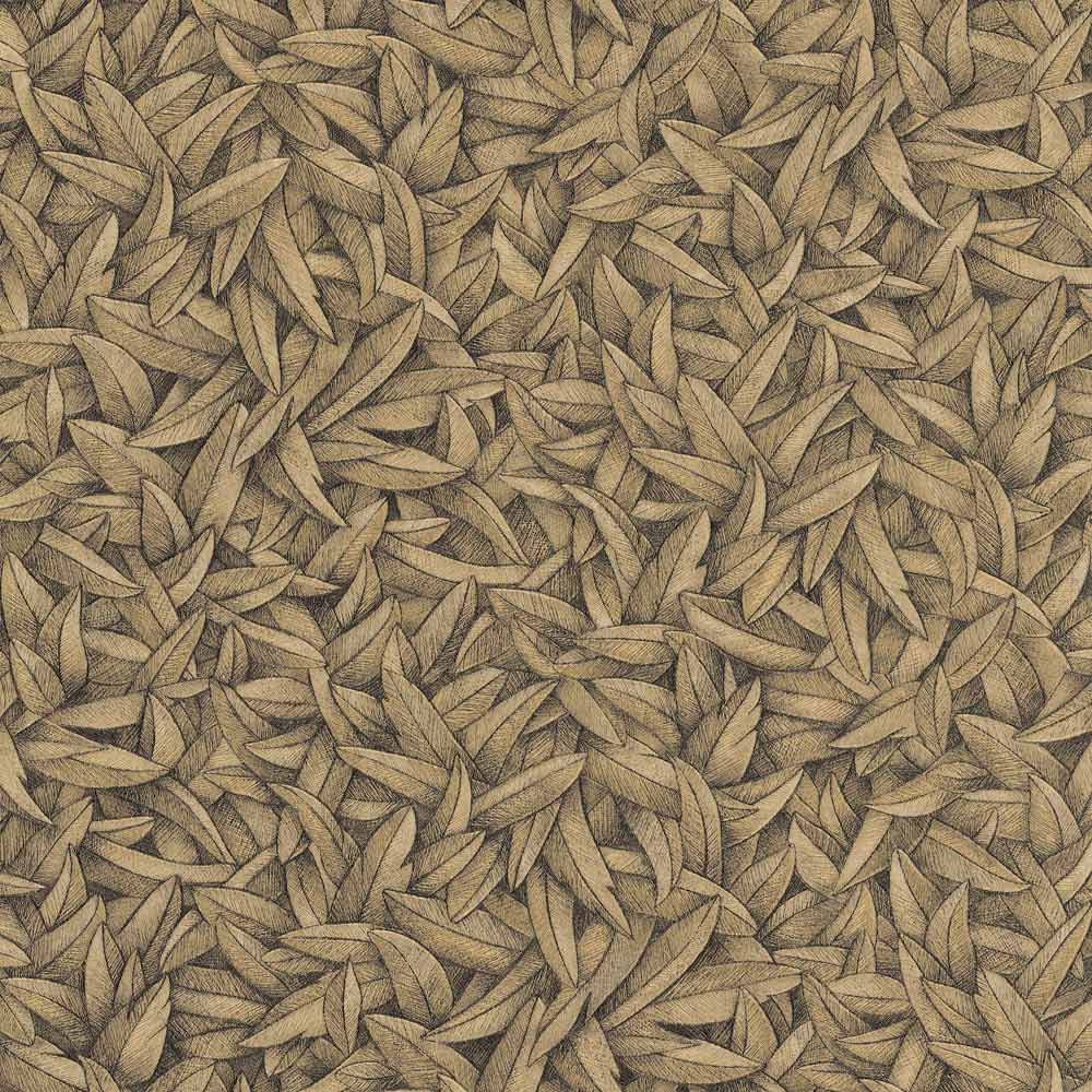 Tapet lux, imitatie pene, auriu, dormitor, living, elegant, 175 Jubilaums, 52504 dimensiune 0.70m x 10m