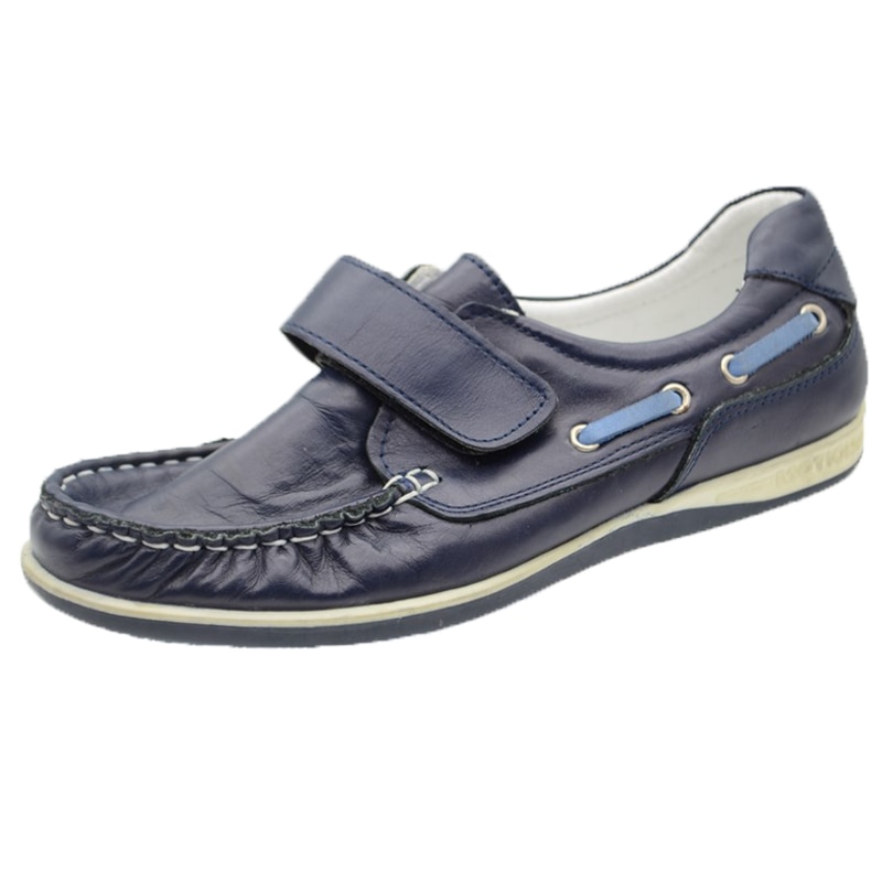 Pantofi din piele pentru baieti Pinky Pinky NTN, Bleumarin 48746