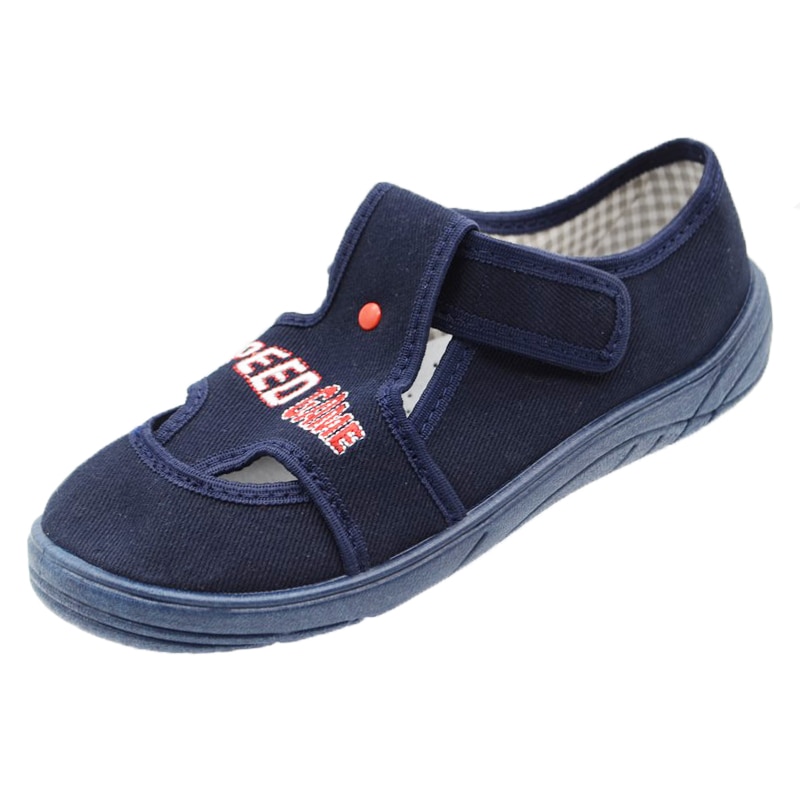 Pantofi din panza pentru baieti Nazo 018-BB1, Bleumarin 48803