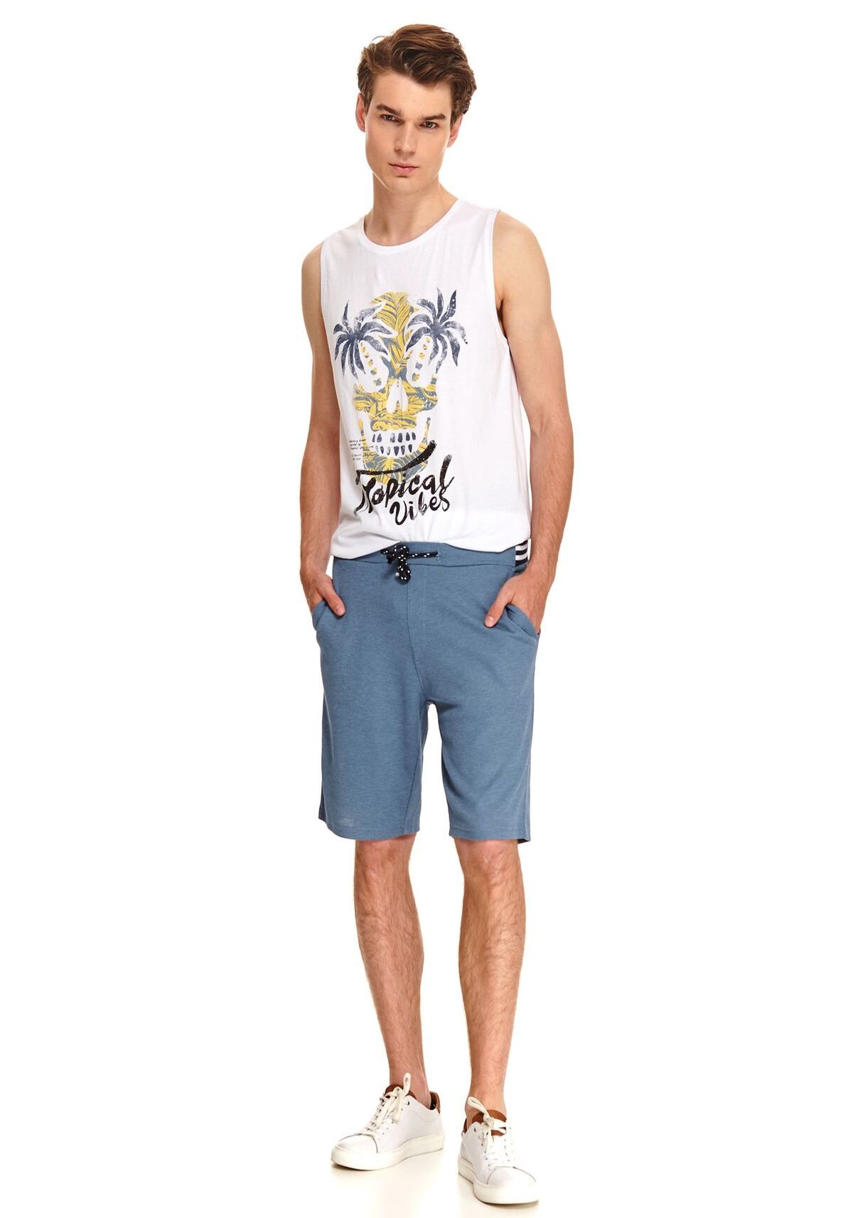 Pantaloni scurti barbati, TOP SECRET, SSZ1054, Albastru