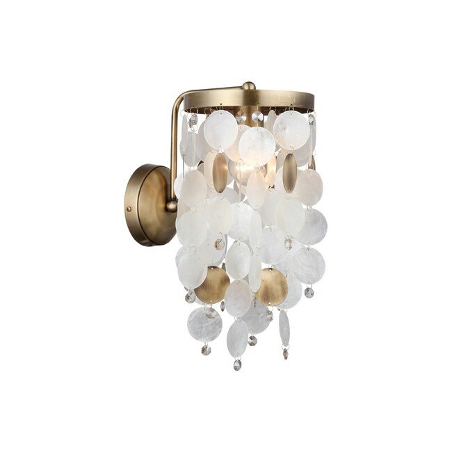 Aplica HOMEMANIA Safari, Metal, Shell, 18 x 26 x 36 cm, 1 x E27, 40 W, Aramiu