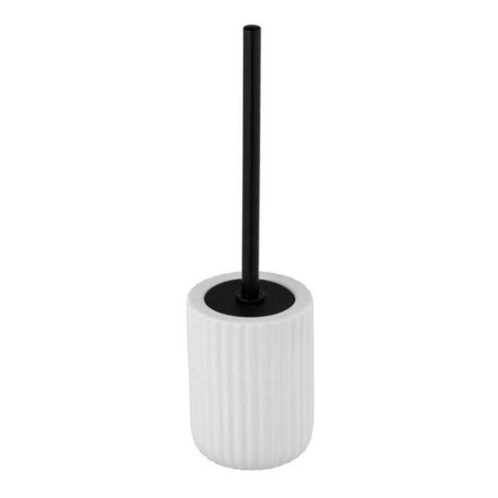 Perie cu suport BELLUNO, Alb, 11,5x11,5x42 cm, Wenko