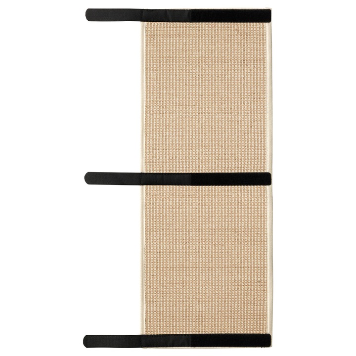 Covor de zgariat/ascutit ghiare pentru pisici, sistem prindere de picior masa, natur, 25x63 cm