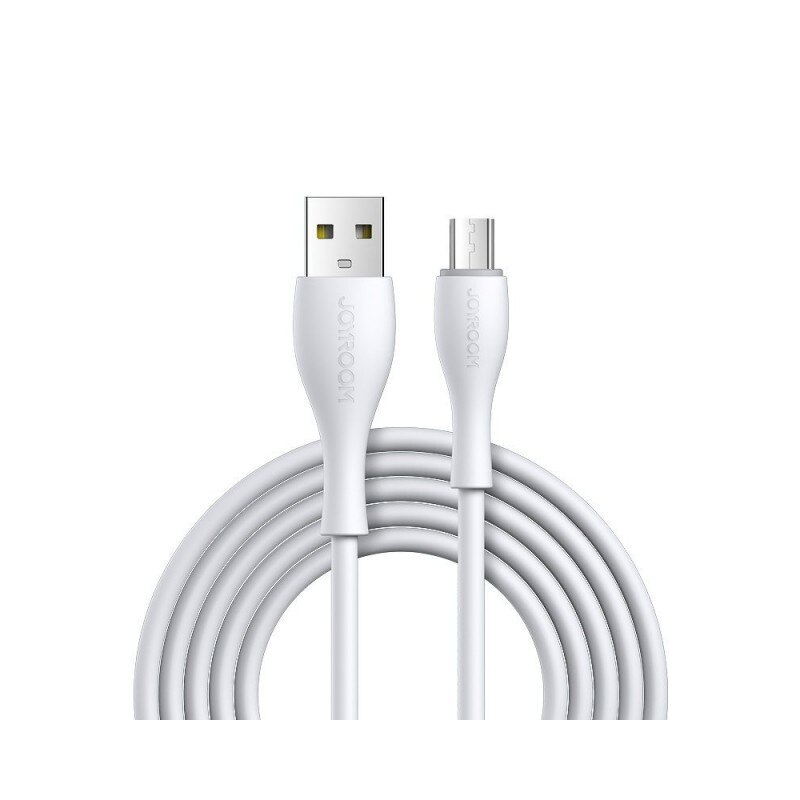 Cablu Date Incarcare Joyroom Usb La Microusb 2.4a, Lungime 1m, Alb S-1030m8