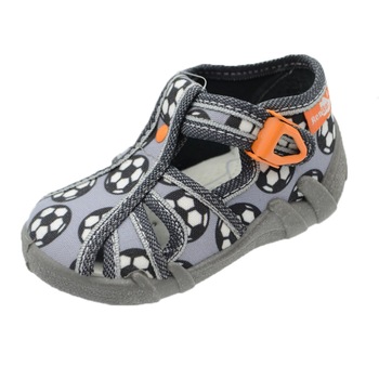 Sandale ortopedice din panza pentru baieti Renbut RNBP-01, Gri 21 EU Sandale ortopedice din panza pentru baieti Renbut RNBP-01, Gri 21 EU