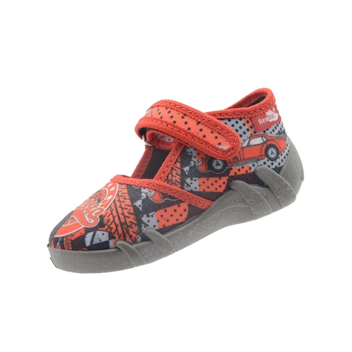 Pantofi din panza pentru baieti Renbut 33-416-98R, Rosu
